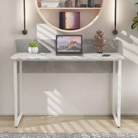 Стіл письмовий Скай Ferrum-decor 75x140x60 Білий метал ДСП Бетон 32 мм (FRD-106667)