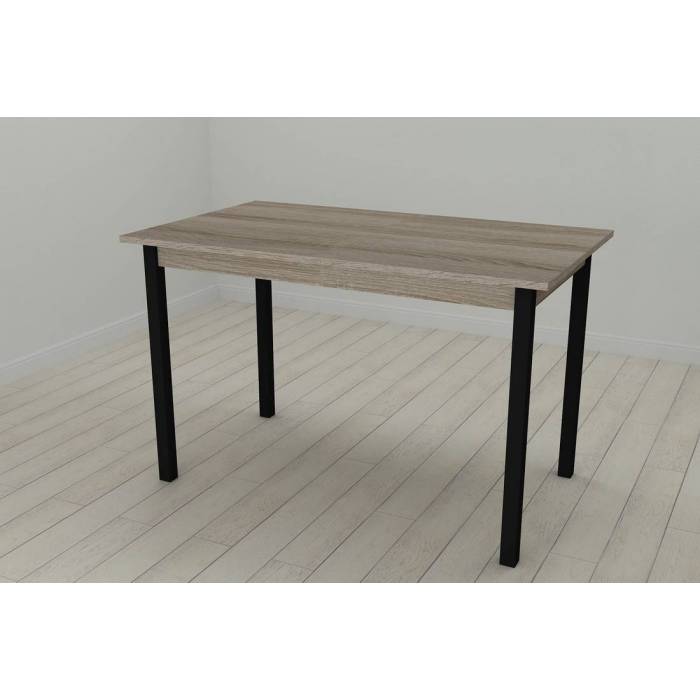 Кухонний стіл Ferrum-decor Маріо 75x120x80 Чорний ДСП Сонома Трюфель 16мм (FRD-106337)