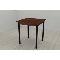 Стіл кухонний Ferrum-decor Дієго 75x80x80 Чорний ДСП Венге 16мм (FRD-105617)