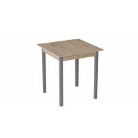 Стіл кухонний Ferrum-decor Дієго 75x90x90 Сірий ДСП Сан-Марино 16мм (FRD-105657)