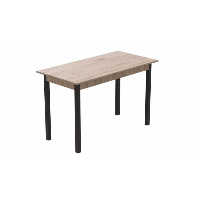 Стіл кухонний Ferrum-decor Маріо 75x120x80 Чорний ДСП Сан-Марино 16мм (FRD-105667)