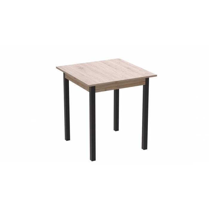 Стіл кухонний Ferrum-decor Агата 75x80x80 Чорний ДСП Сан-Марино 16мм (FRD-105637)