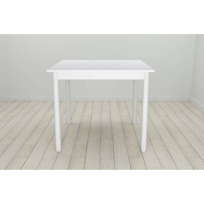 Стіл кухонний Ferrum-decor Агата 75x90x90 Білий ДСП Біле 16мм (FRD-106257)