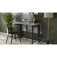 Стол-книга трансформер Орион 3 Ferrum-decor 750x1150x880 Черный металл ДСП Бетон 16 мм (FRD-105087)