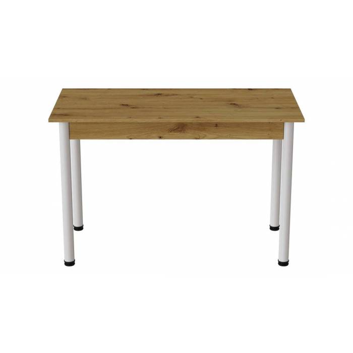 Стіл кухонний Ferrum-decor Беніта 75x120x60 Білий ДСП Дуб Артизан 16мм (FRD-105687)