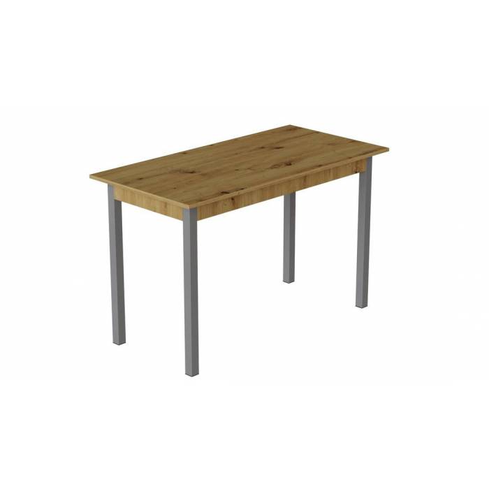 Стіл кухонний Ferrum-decor Маріо 75x120x80 Сірий ДСП Дуб Артизан 16мм (FRD-105737)