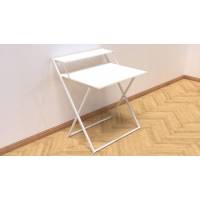 Стол трансформер Компакт 2 Ferrum-decor 750x790x720 Белый металл ДСП Белый 16 мм (FRD-104697)