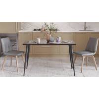 Кухонний стіл Марсель 50 Ferrum-decor 75x120x60 Чорний метал ДСП Венге Магія 32 мм (FRD-106697)