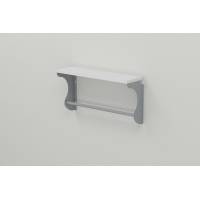 Полка настенная Ferrum-decor Юзибы 270x500x150 металл Серый ДСП Белый 16 мм (FRD-102667)