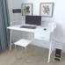 Письмовий стіл Ferrum-decor 750x1200x600 Білий метал ДСП Білий 32 мм (FRD-103457)