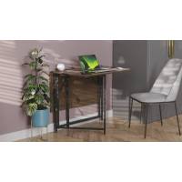 Стол трансформер книга Вуди Ferrum-decor 75x130x90 Черный металл ДСП Дуб Сонома Трюфель 16 мм (FRD-106747)