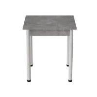 Стіл кухонний Ferrum-decor Агата 75x80x80 Білий ДСП Бетон 16мм (FRD-105558)