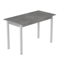 Стіл кухонний Ferrum-decor Маріо 75x120x80 Білий ДСП Бетон 16мм (FRD-105588)