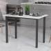Стол универсальный Knap Ferrum-decor 750x1000x600 Черный металл ДСП Белый 16 мм (FRD-106338)