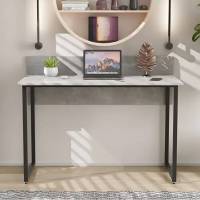 Стіл письмовий Скай Ferrum-decor 75x120x70 Чорний метал ДСП Бетон 32 мм (FRD-106678)