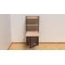 Стіл книга з етажеркою Практик 2 Ferrum-decor 1555x640x990 Чорний метал ДСП Дуб Сонома 16 мм (FRD-104628)
