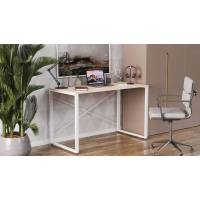 Письмовий стіл Ferrum-decor Серії Коннект 75x120x60 білий ДСП Дуб Артизан 16мм (FRD-104208)