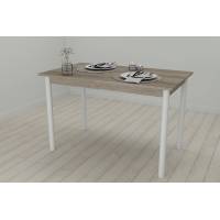 Стіл кухонний Ferrum-decor Беніта 75x120x60 Білий ДСП Сонома Трюфель 16мм (FRD-106268)