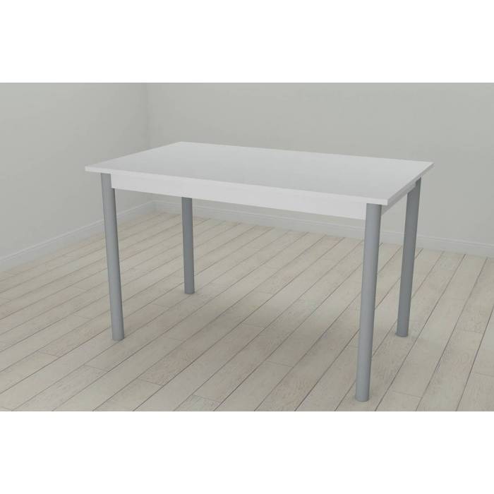 Стіл кухонний Ferrum-decor Беніта 75x120x70 Сірий ДСП Біле 16мм (FRD-106278)