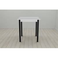 Стіл кухонний Ferrum-decor Дієго 75x80x80 Чорний ДСП Біле 16мм (FRD-106308)