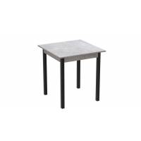 Стіл кухонний Ferrum-decor Дієго 75x80x80 Чорний ДСП Бетон 16мм (FRD-105578)