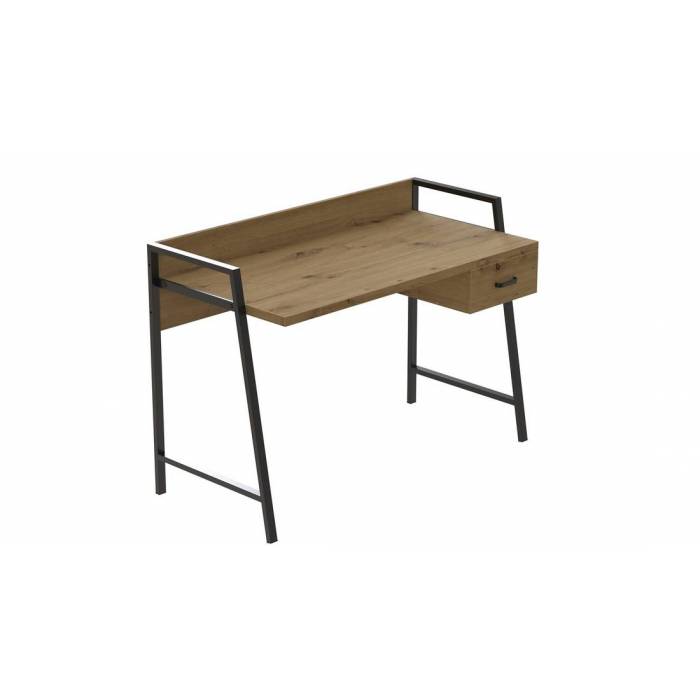 Письмовий стіл Ferrum-decor Комфорт 750x1200x600 Чорний метал ДСП Дуб Артизан 32 мм (FRD-103448)