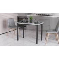 Стол универсальный Knap Ferrum-decor 750x1000x700 Черный металл ДСП Бетон 16 мм (FRD-106368)