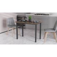 Стол универсальный Knap Ferrum-decor 750x1400x600 Черный металл ДСП Дуб Сонома Трюфель 16 мм (FRD-106358)
