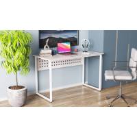 Стіл письмовий Майк Ferrum-decor 75x100x60 Білий метал ДСП Бетон 16 мм (FRD-106508)
