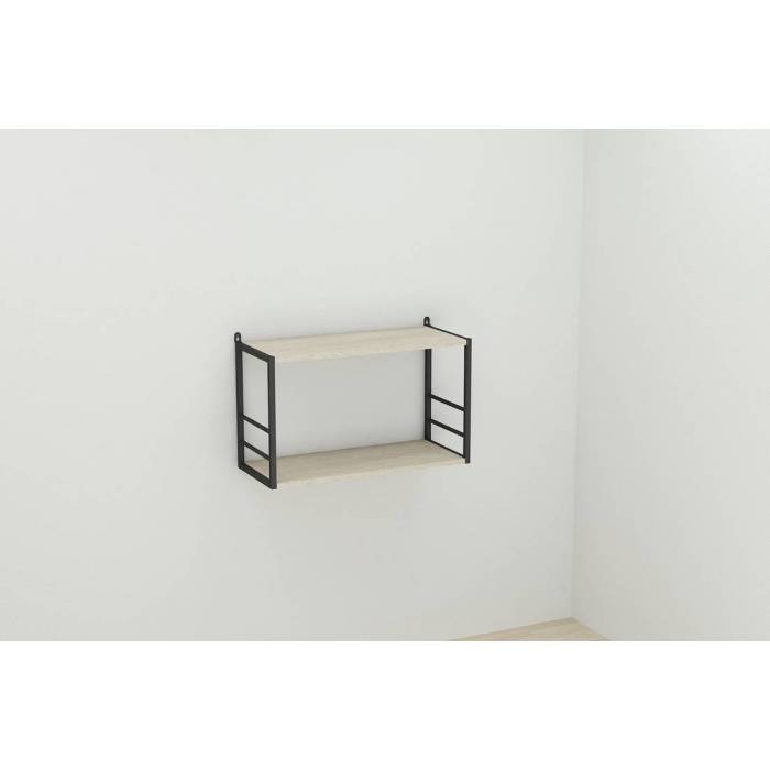 Книжкова полиця універсальна Ferrum-decor Стім 1 38x63x26 чорний ДСП Дуб Сонома 16мм (FRD-104088)