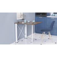 Стол-книга трансформер Орион 1 Ferrum-decor 750x810x730 Белый металл ДСП Дуб Сонома Трюфель 16 мм (FRD-104608)