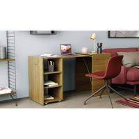 Стол-тумба трансформер Смарт 1/2 Ferrum-decor 750x1450x600 ДСП Дуб Сонома Трюфель 16 мм (FRD-105078)