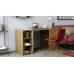 Стол-тумба трансформер Смарт 1/2 Ferrum-decor 750x1450x600 ДСП Дуб Сонома Трюфель 16 мм (FRD-105078)