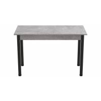 Стіл кухонний Ferrum-decor Беніта 75x120x70 Чорний ДСП Бетон 16мм (FRD-105569)