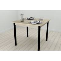 Стіл кухонний Ferrum-decor Дієго 75x80x80 Чорний ДСП Сонома 16мм (FRD-106309)