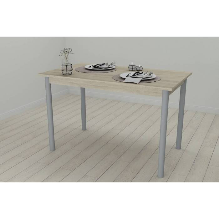 Стіл кухонний Ferrum-decor Беніта 75x120x70 Сірий ДСП Сонома 16мм (FRD-106279)