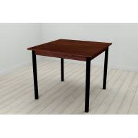 Стіл кухонний Ferrum-decor Агата 75x80x80 Чорний ДСП Венге 16мм (FRD-105599)