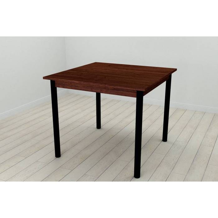 Стіл кухонний Ferrum-decor Агата 75x80x80 Чорний ДСП Венге 16мм (FRD-105599)