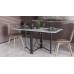 Стол-книга трансформер Орион 2 Ferrum-decor 750x1520x730 Черный металл ДСП Бетон 16 мм (FRD-104589)
