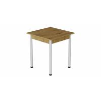Стіл кухонний Ferrum-decor Агата 75x70x70 Білий ДСП Дуб Артизан 16мм (FRD-105669)