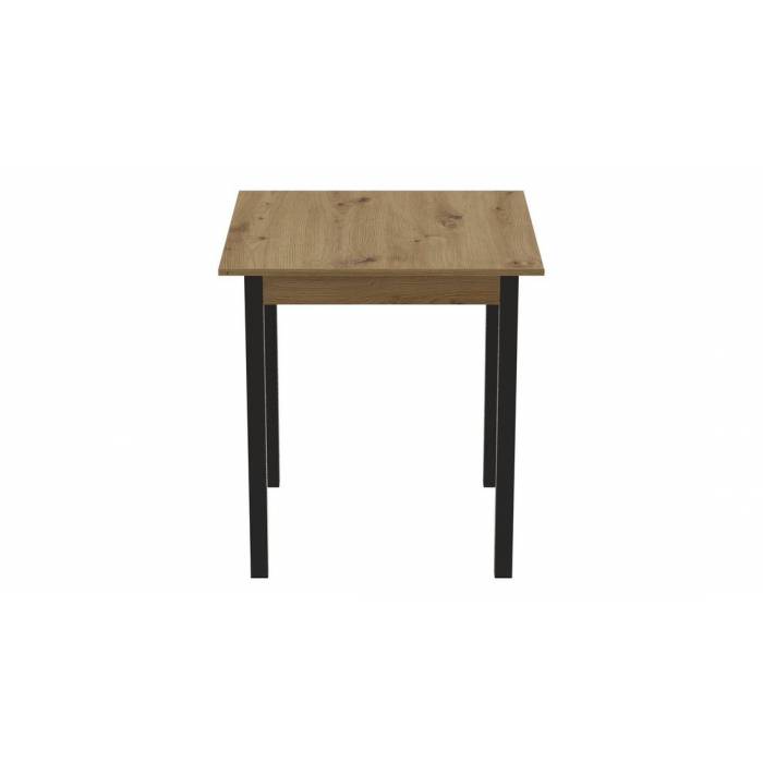 Стіл кухонний Ferrum-decor Агата 75x80x80 Чорний ДСП Дуб Артизан 16мм (FRD-105679)
