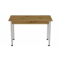 Стіл кухонний Ferrum-decor Беніта 75x120x80 Білий ДСП Дуб Артизан 16мм (FRD-105699)
