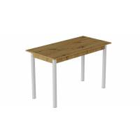 Стіл кухонний Ferrum-decor Маріо 75x120x70 Білий ДСП Дуб Артизан 16мм (FRD-105729)