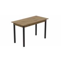 Стіл кухонний Ferrum-decor Маріо 75x120x80 Чорний ДСП Дуб Артизан 16мм (FRD-105739)