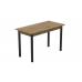 Стіл кухонний Ferrum-decor Маріо 75x120x80 Чорний ДСП Дуб Артизан 16мм (FRD-105739)