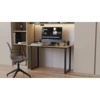 Стіл письмовий Кнап 2 Ferrum-decor 750x1400x700 Чорний метал ДСП Дуб Сонома 16 мм (FRD-106429)