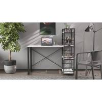 Письмовий стіл Ferrum-decor Серії Конект з етажеркою 75x120x60 чорний ДСП Білий 16мм (FRD-104219)