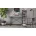 Письменный стол Ferrum-decor Серии Коннект с этажеркой 75x120x60 черный ДСП Белый 16мм (FRD-104219)
