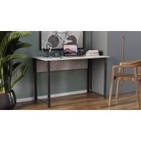 Стіл письмовий Курт Ferrum-decor 75x120x70 Чорний метал ДСП Бетон 16 мм (FRD-106639)