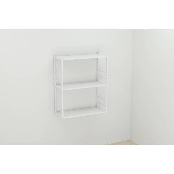 Книжкова полиця універсальна Ferrum-decor Стім 2 74x63x26 білий ДСП Білий 16мм (FRD-104109)
